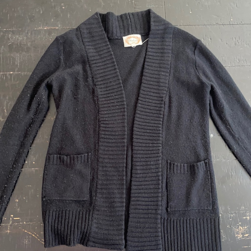 Black cotton sweater